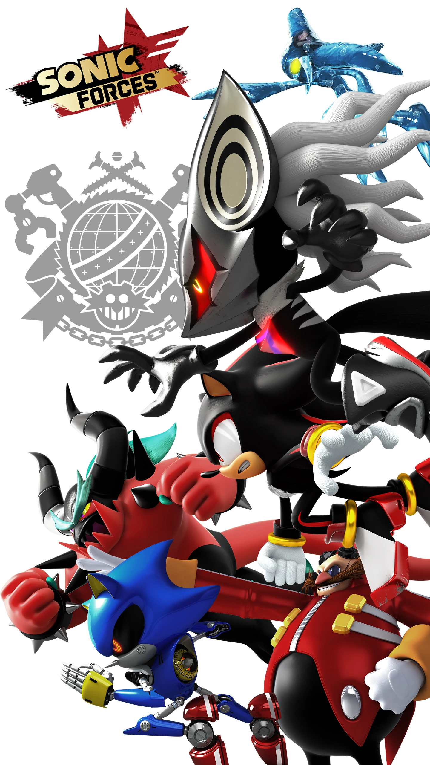 Sonic Forces Vilains Wallpaper -1440x2560-