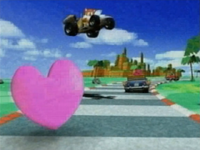 Heart Attack's projectile, from the Japanese commercial of Sonic Drift.