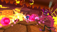 Zazz in Lava Mountain Zone 1, Wii U version of Sonic Lost World