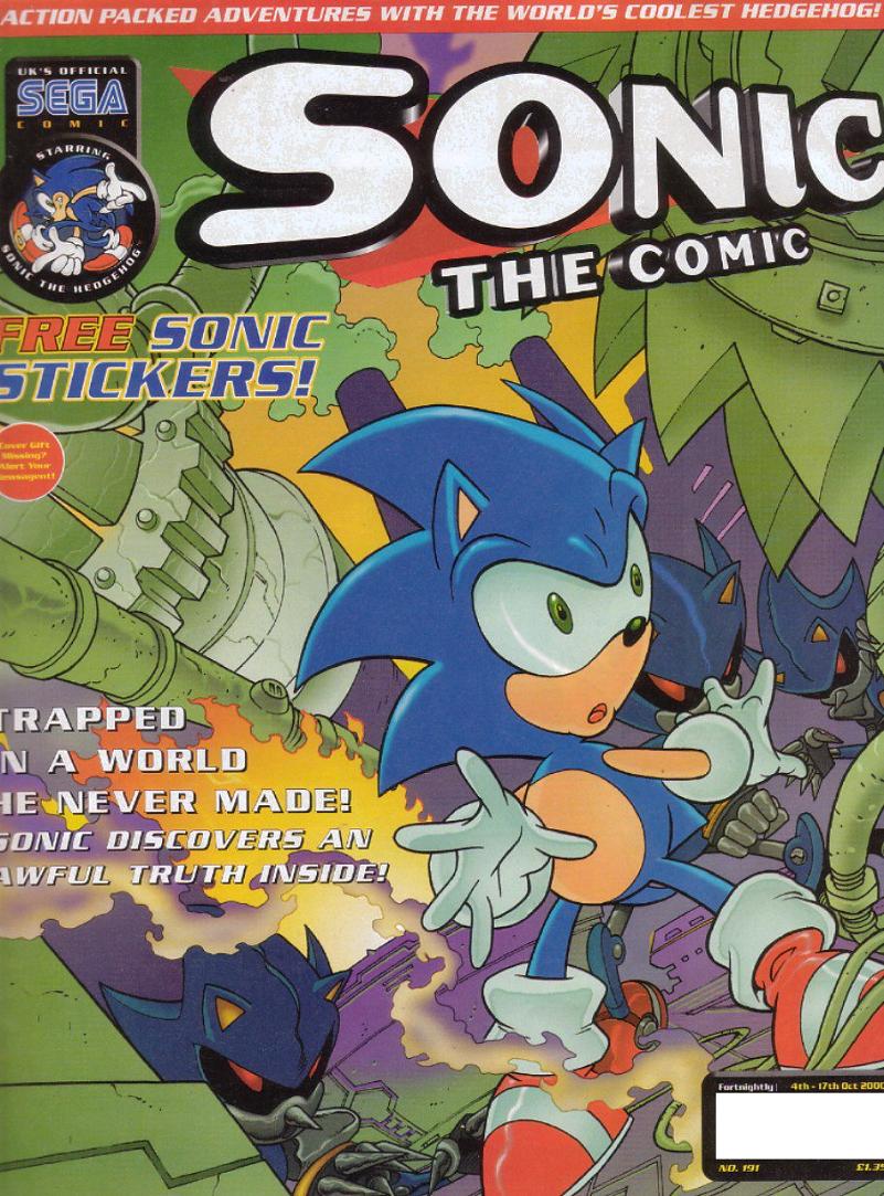 Sonic the Comic #134A FN; Fleetway Quality, Hedgehog with bag tag bonus -  1998