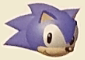 SegaSonic art 3D Sonic face