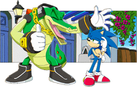 April - Sonic and Vector at Apotos (story)