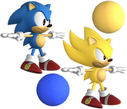 Klasyczny Sonic i Klasyczny Super Sonic