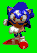 Sonic the Hedgehog sprite, drawn by Chris Senn.