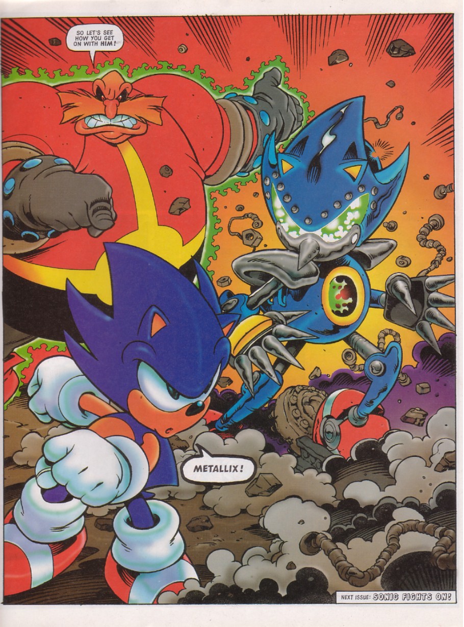 Sonic vs Metal Sonic Fan Art Poster - New Original Art - 17 (W) x