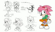 Compilation of early character sketches. Taken from the live-stream of the Sonic 25th Anniversary event held on June 2016 in Joypolis.