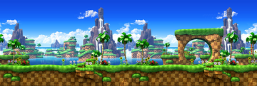 VGW: Sonic the Hedgehog Green Hill Zone 4K Video Wallpaper 