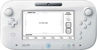 An early image test to determine a balance between UI widget density and spacing for the touch screen for the Wii U pad.