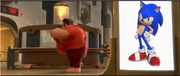 Sonic in Wreck It Ralph