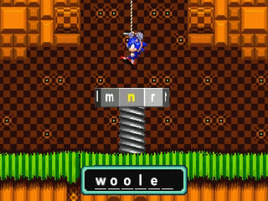 Word wheel minigame