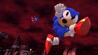 Metal Sonic being defeated.