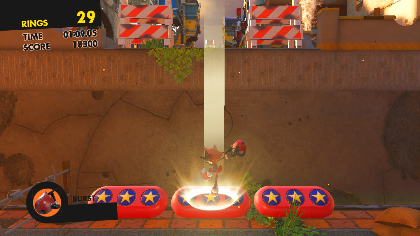 sonic forces stomp while air boosting sonic forces stomp while air boosting
