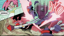Amy showing her strength