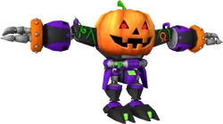 Omega in his "Halloween" outfit, from Sonic Runners.
