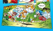 Tails is cruelly cast aside by Fiona.