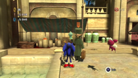 Wentos in Shamar's Town Stage in the Xbox 360/PlayStation 3 version of Sonic Unleashed.