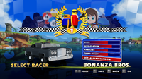 Get-a-Way Wagon's statistics in Sonic & Sega All-Stars Racing.