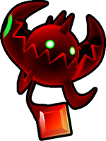 The Red Crystal Monster (L), from Sonic Runners.