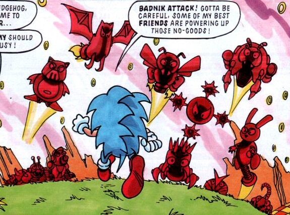 I love how Sonic is such a huge jerk in the Fleetway Comics : r