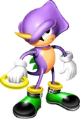 Еспіо перед подіями з Нео Метал Соніком, із Knuckles' Chaotix.