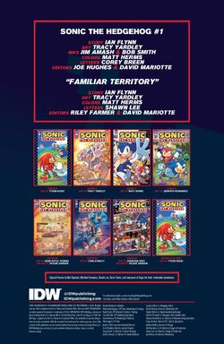 Sonic the Hedgehog #1 5th Anniversary Edition 1:10 Thomas Variant