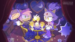 Roses for Rose] Sonic, Amy, Shadow and Silver by KatTheFalcon on