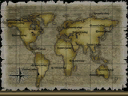 A world map as seen in Sonic Riders. Note that the geography is the same as the real Earth's.