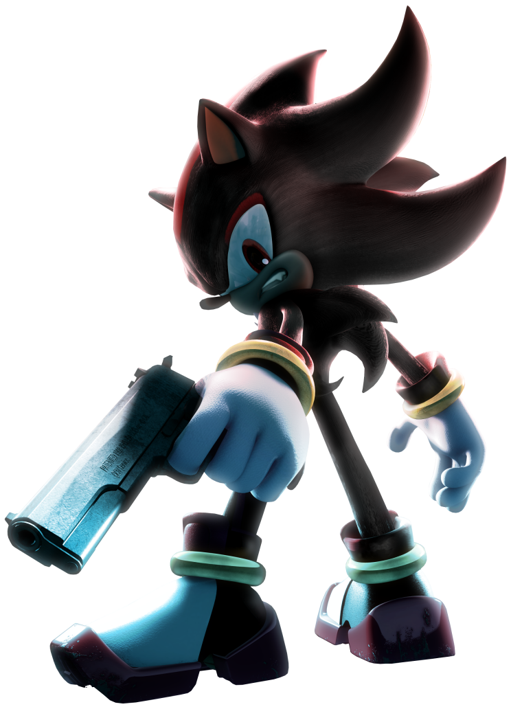 Shadow the Hedgehog (with machine gun and shooting fx) - Free