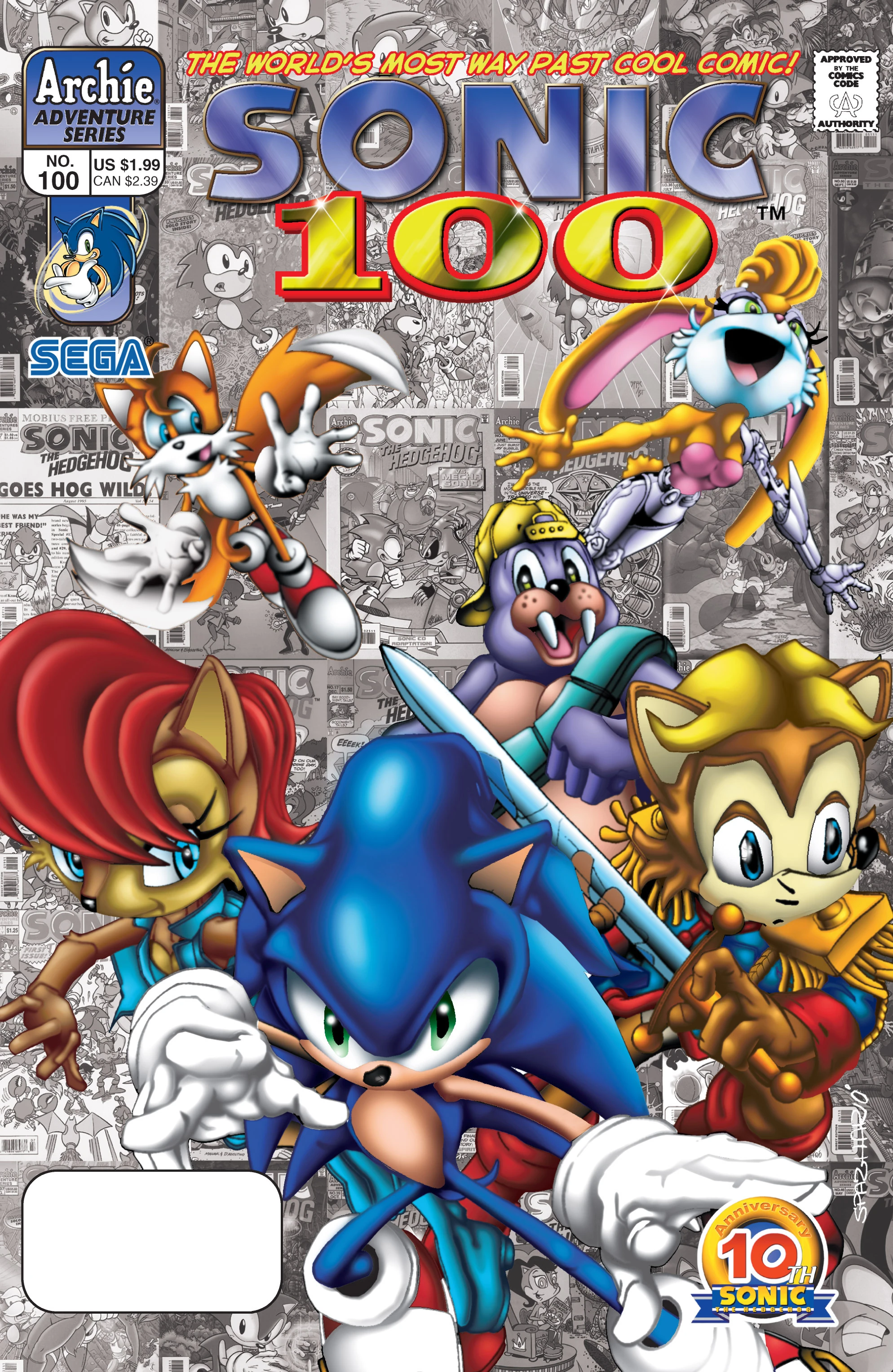 Archie Sonic the Hedgehog Issue 100 