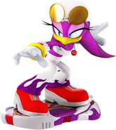 Wave riding the Type-W in Sonic Free Riders.