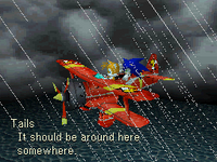 Sonic and Tails in the Tornado Sonic Rush Adventure