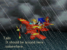 Sonic and Tails in the Tornado Sonic Rush Adventure