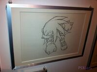 March 2008 - Knuckles the Echidna original artwork