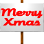 "Merry Xmas" sign for Christmas level. From PackageX.