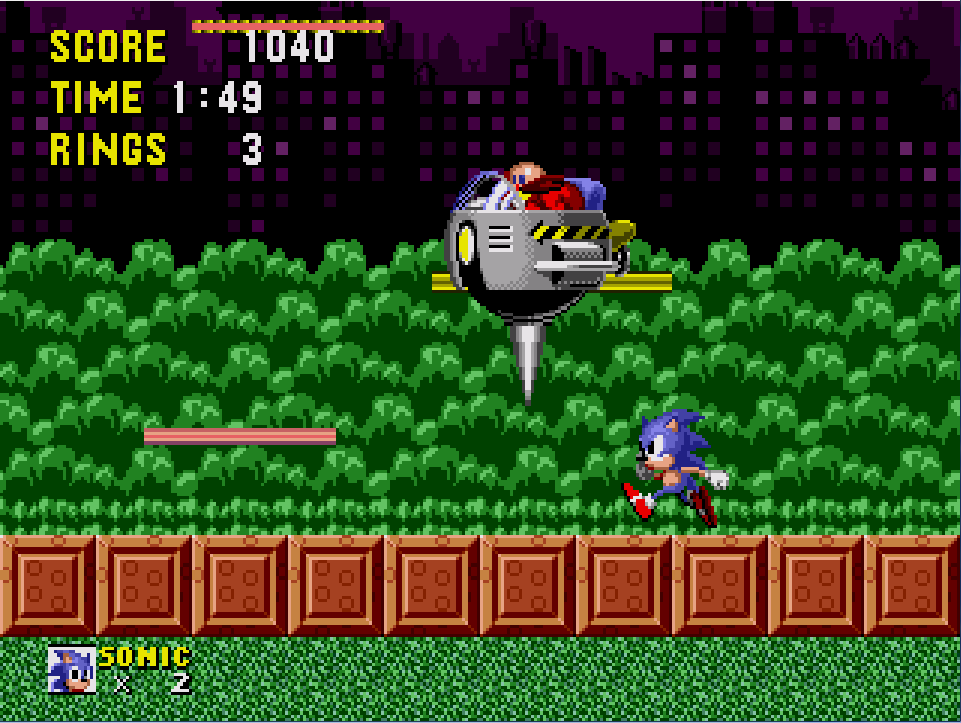 Green Hill Zone boss (Sonic the Hedgehog) (8-bit), Sonic Wiki Zone