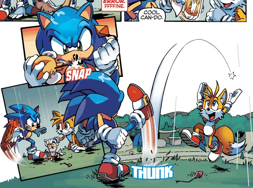 sonic and tails comics funny