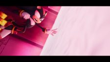Shadow utilizing the small jets on his Air Shoes, from Sonic Prime.