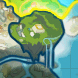 Angel Island on the world map (while above the Mystic Ruins)