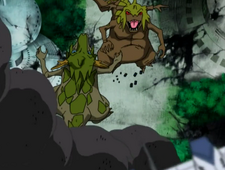 Two members of  using the Mover Mode.