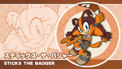 New Sonic Boom character revealed – presenting Sticks the Badger » SEGAbits  - #1 Source for SEGA News