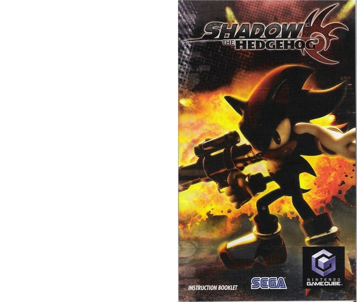 Shadow The Hedgehog GameCube Manual : Sega : Free Download, Borrow, and  Streaming : Internet Archive