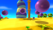 A sandworm spitting out purple acid in the Wii U version.