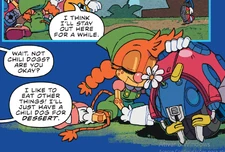 Belle and Motobud cuddling