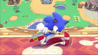 SSB4 Sonic taunting in Animal Crossing