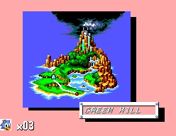 Sonic The Hedgehog Green Hill Zone - Game Gear 8-bit - V3 Standard