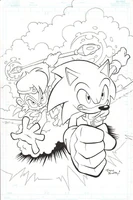 Sonic Hedghog 202.jpg (225 KB) Front cover, inked.
