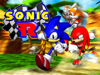 Title screen artwork featuring Sonic, Tails, Knuckles and Eggman