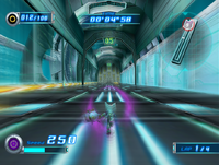 Rouge using the Bat Cracker in Sonic Riders: Zero Gravity.