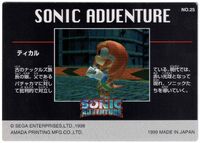 Sonic Adventure trading card #25 (back)