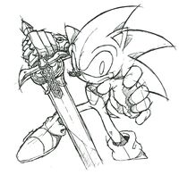 March 2009 - Sonic the Hedgehog and Caliburn (original)